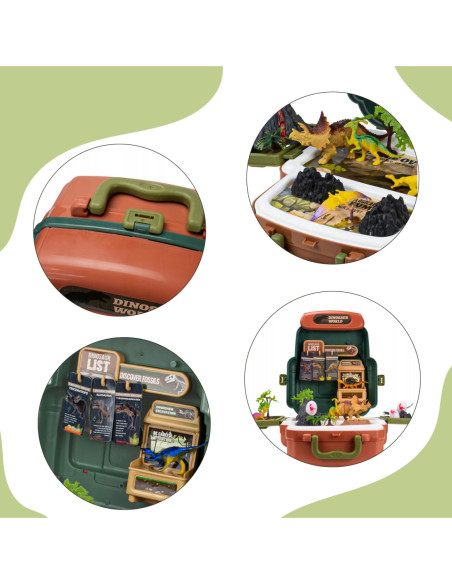 WOOPIE Walizka Dinosaur World - Edukacyjny Zestaw Odkrywcy Dinozaurów