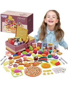 WOOPIE Kosz Piknikowy Dla Dzieci Zestaw 103el.