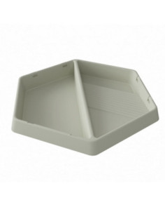 MASTERKIDZ Hexagonal Tray with Two Compartments for Sand and Water Play