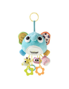 WOOPIE Pluszowy Słonik Maskotka Interaktywna Przytulanka Muzyczna z Zawieszkami i Gryzakami 2