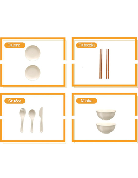 WOOPIE Zestaw Małego Kucharza Garnki Patelnia Czajnik Biały 32el.