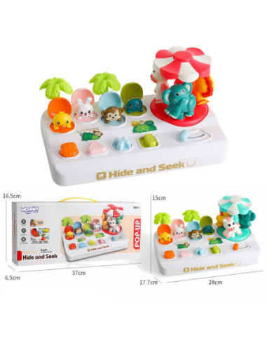 WOOPIE Wyskakujące Zwierzątka Pop Up Karuzela Zabawka Interaktywna