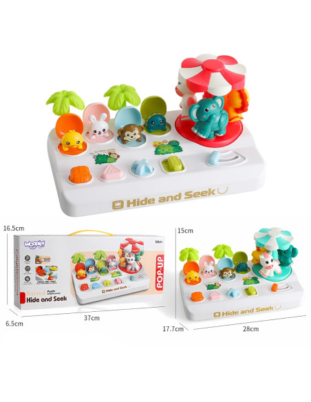 WOOPIE Wyskakujące Zwierzątka Pop Up Karuzela Zabawka Interaktywna