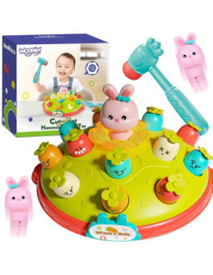 WOOPIE BABY Interaktywna Gra Zręcznościowa Wbij Marchewke Edukacyjna Uderz Młotkiem w Kreta