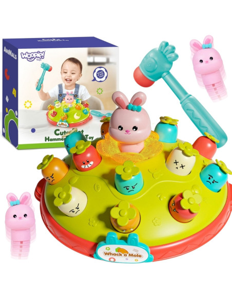 WOOPIE Interaktywna Gra Zręcznościowa Edukacyjna Uderz Młotkiem w Kreta