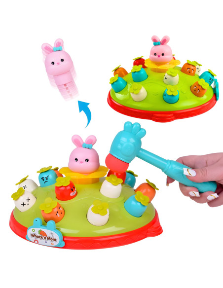 WOOPIE Interaktywna Gra Zręcznościowa Edukacyjna Uderz Młotkiem w Kreta