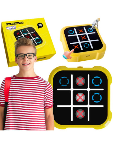 WOOPIE Gra Elektroniczna Kółko i Krzyżyk Logiczna Edukacyjna 4w1