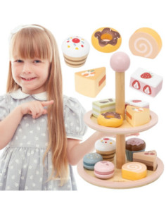 VIGA Drewniany Stojak na Ciasto z Akcesoriami 2