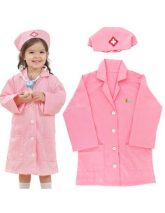 VIGA Strój Mundurek i Kapelusz Małej Pielęgniarki