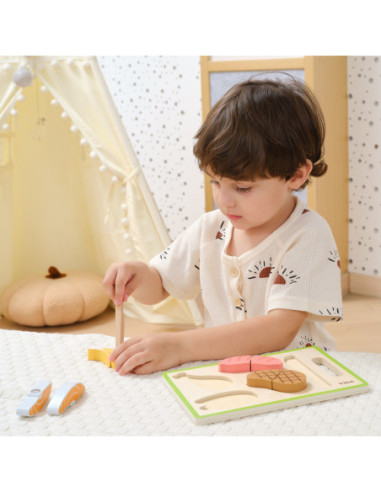 VIGA Zestaw do Krojenia Mięsa – Realistyczna Zabawa w Kuchnię