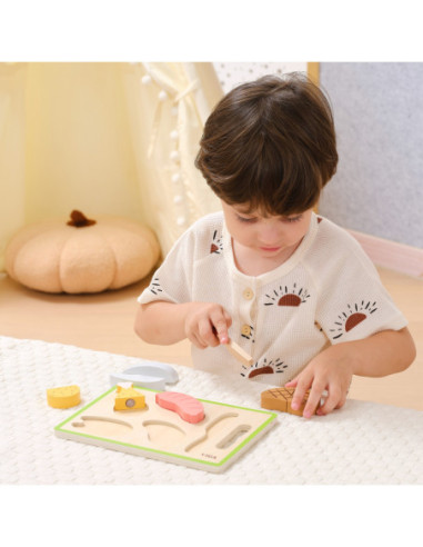 VIGA Zestaw do Krojenia Mięsa – Realistyczna Zabawa w Kuchnię