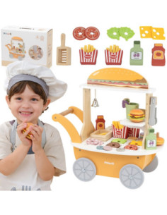 VIGA Minisklep z Hamburgerami – Kreatywna Zabawa w Odgrywanie Ról