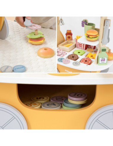 VIGA Minisklep z Hamburgerami – Kreatywna Zabawa w Odgrywanie Ról