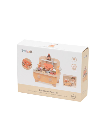 VIGA Drewniany Zestaw do Grillowania BBQ Grill