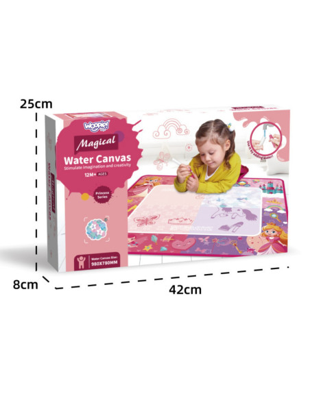 WOOPIE Mata Wodna Magiczna do Rysowania dla Małej Księżniczki