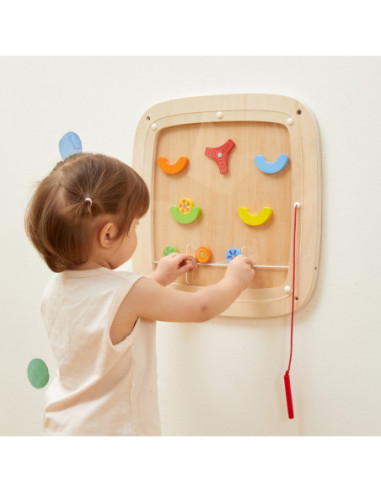 VIGA Drewniana Tablica Manipulacyjna Sensoryczna Gra w Pinball