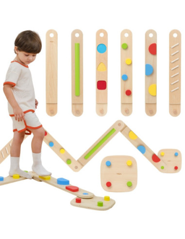 VIGA Drewniana Równoważnia Modułowa Tor Ścieżka Sensoryczna