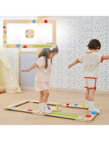 VIGA Drewniana Równoważnia Modułowa Tor Ścieżka Sensoryczna