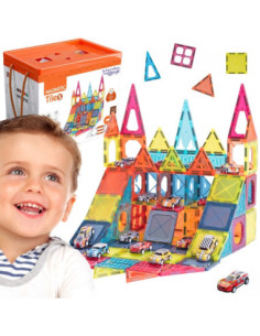 WOOPIE Magnetic Building Blocks 7.5 cm Parking 112 pcs