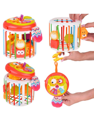 WOOPIE Walec Kostka Sensoryczna Interaktywny Bębenek