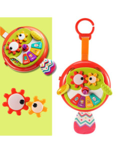 WOOPIE Interaktywna Zabawka Sowa Pianinko z Szeleszczącym Ogonem 2