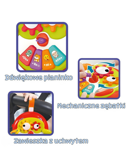 WOOPIE Interaktywna Zabawka Sowa Pianinko z Szeleszczącym Ogonem