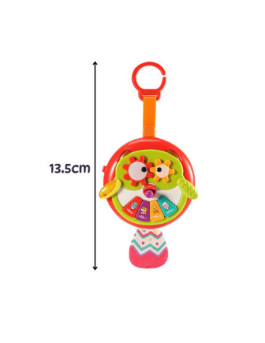 WOOPIE Interaktywna Zabawka Sowa Pianinko z Szeleszczącym Ogonem