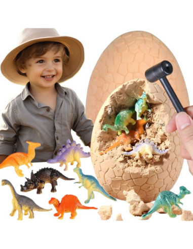 WOOPIE Wykopalisko Jajko Dinozaura Zestaw Archeologa do Rozkopania 12 Dinozaurów