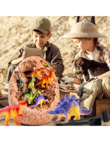 WOOPIE Wykopalisko Jajko Dinozaura Zestaw Archeologa do Rozkopania 12 Dinozaurów