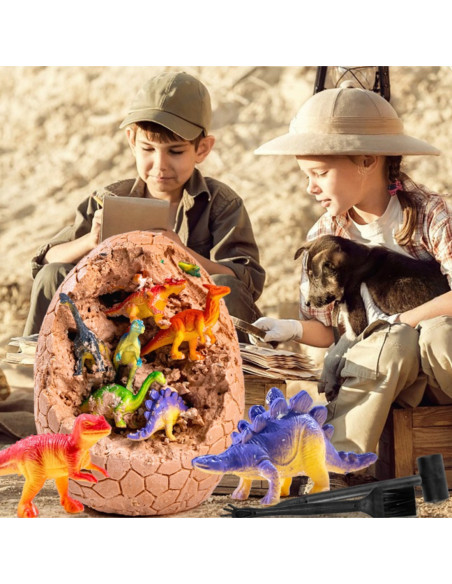 WOOPIE Wykopalisko Jajko Dinozaura Zestaw Archeologa do Rozkopania 12 Dinozaurów
