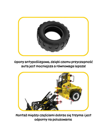 WOOPIE Zestaw Konstrukcyjny Pojazdy Budowlane 6w1 223 el.