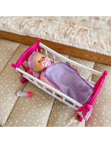 WOOPIE ROYAL Zestaw XL Opiekunka Lalka Jednorożec z Kołyską i Zestawem do Karmienia
