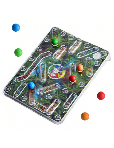 WOOPIE Klasyczna Gra Rodzinna Węże i Drabiny 3D