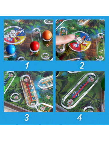 WOOPIE Klasyczna Gra Rodzinna Węże i Drabiny 3D