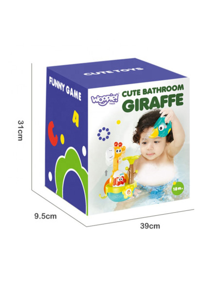 WOOPIE BABY Zabawka do Kąpieli Żyrafa z Lejkiem na Przyssawke