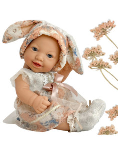 WOOPIE ROYAL Lalka Bobas 24 cm w Sukience i Czapeczce Króliczka 2