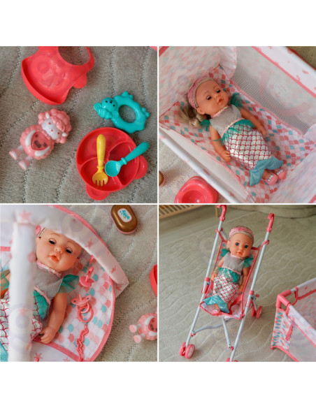 WOOPIE ROYAL Lalka Bobas Syrenka 18 Akcesorii