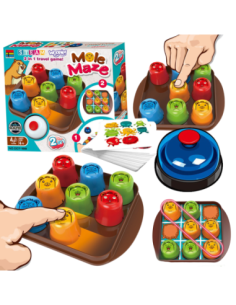 WOOPIE IQ Educational and Strategy Logic Game 2 in 1 Tic Tac Toe 4 pcs