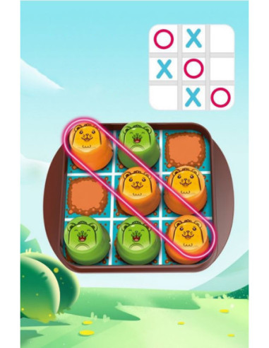 WOOPIE Gra Edukacyjno-Strategiczna 2w1 Kółko i Krzyżyk