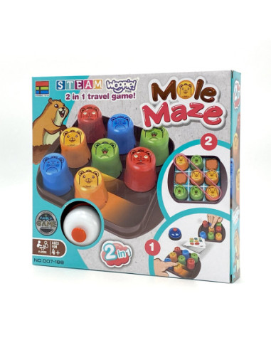 WOOPIE Gra Edukacyjno-Strategiczna 2w1 Kółko i Krzyżyk