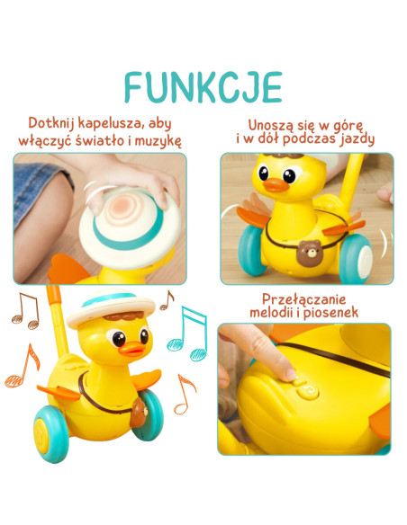WOOPIE Pchacz na Kijku Kaczuszka Efekty Dźwiękowe i Świetlne
