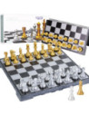 WOOPIE Szachy Magnetyczne Przenośne Złote Srebrne