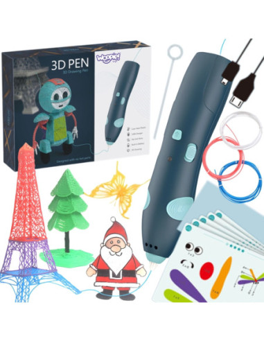 WOOPIE 3D Drukarka-Długopis Pen Bezpieczny Wkłady Usb