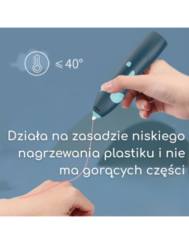 WOOPIE 3D Drukarka-Długopis Pen Bezpieczny Wkłady Usb