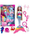 WOOPIE Lalka Syrenka Gina Magiczna Tęczowa z Akcesoriami