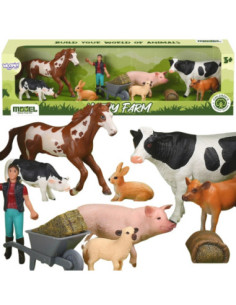 WOOPIE Animal Figures Happy Farm 10pcs.