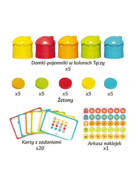 WOOPIE Gra Logiczna Edukacyjna Sorter Klasyfikacja Kolorów