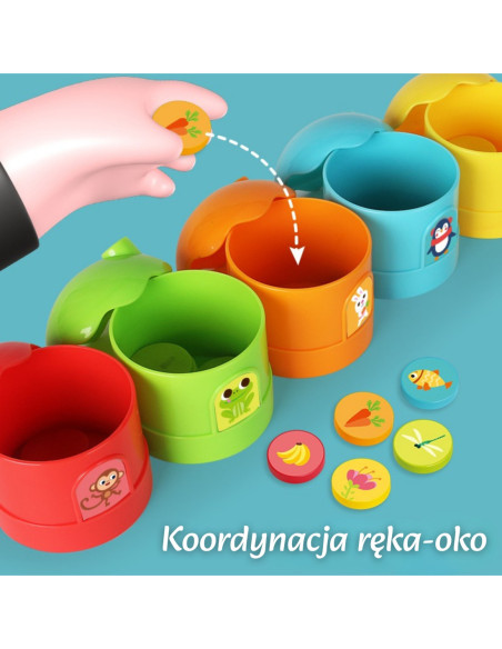 WOOPIE Gra Logiczna Edukacyjna Sorter Klasyfikacja Kolorów