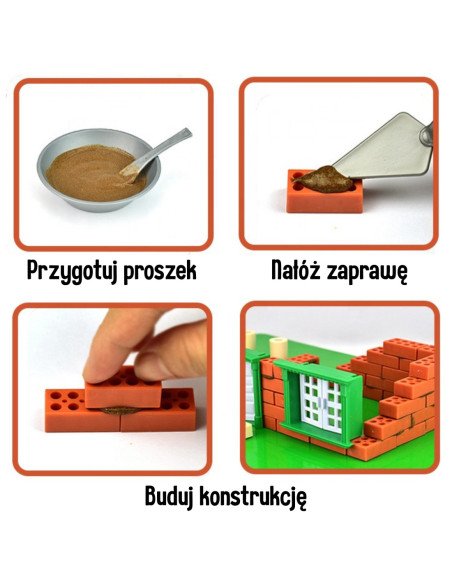 WOOPIE Zestaw Do Budowania z Cegieł - Willa 357 el.