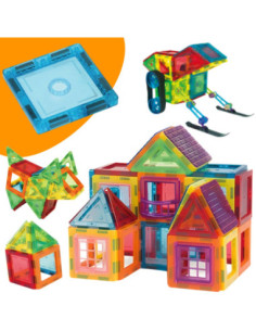 WOOPIE Klocki Magnetyczne 3D Edukacyjne Neodymowe Panele Dla Dzieci 2